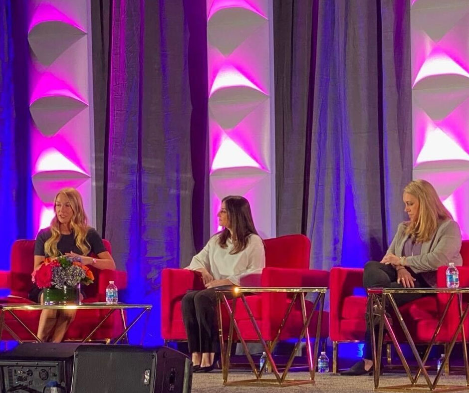 Seated women panelists